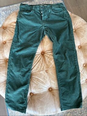 Vince Men's Green Corduroy Pants Size 29